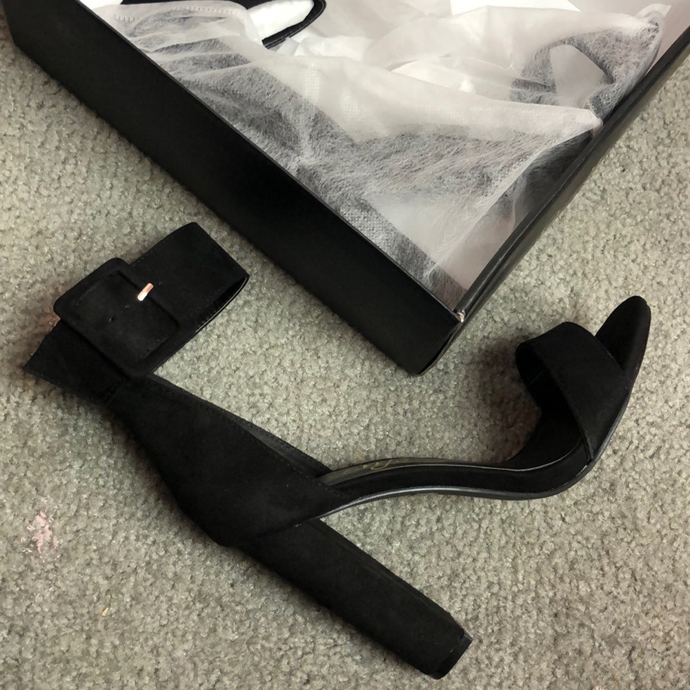 Black Ankle Strapped Heels
